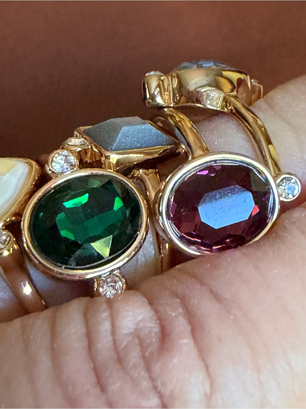 Jewel Tones Ring Set by Park Lane - Picture 3 of 6